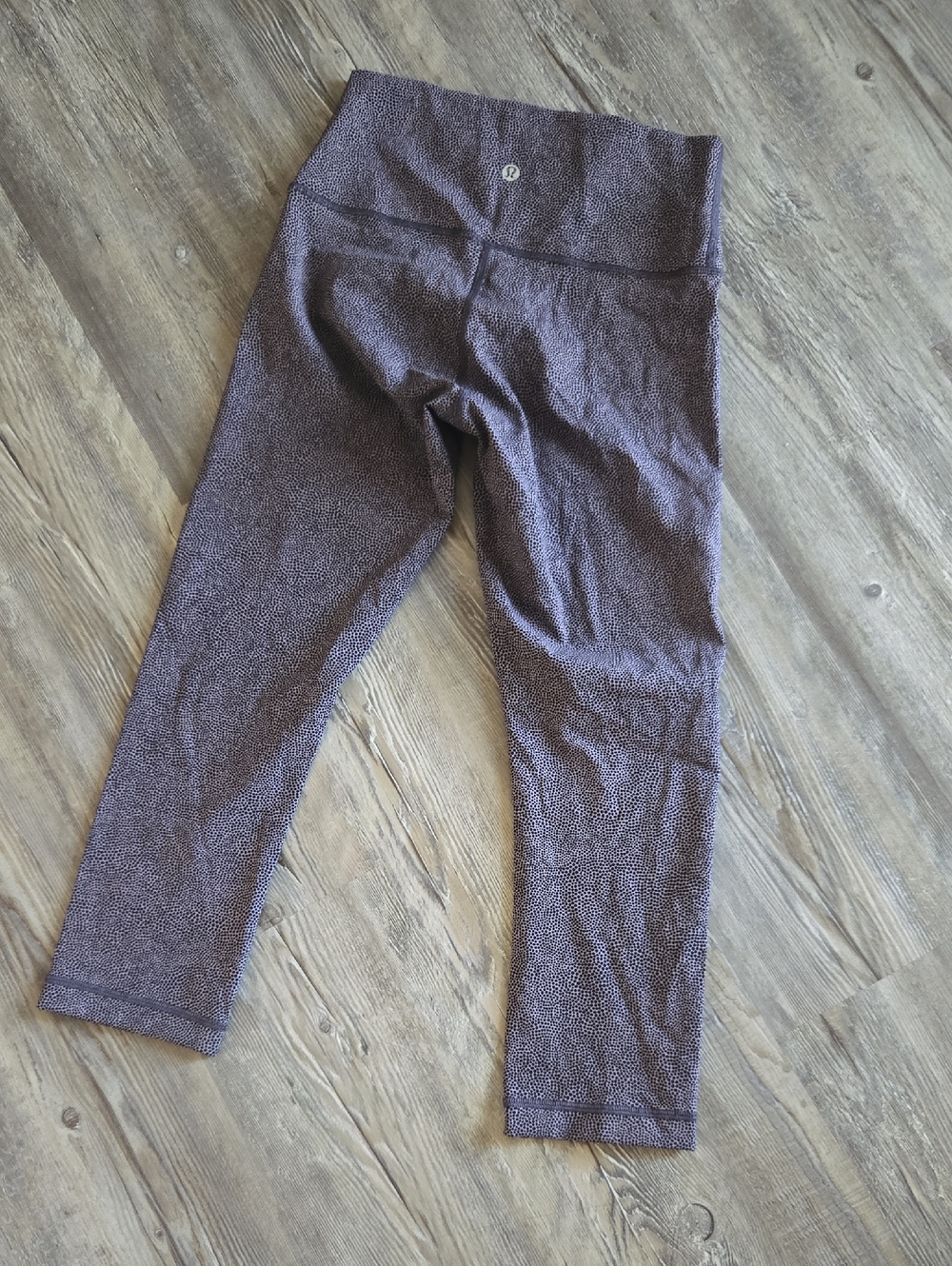 lululemon athletica Girls' Purple Microdot Capri Leggings